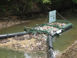 Bandalong Litter Trap with HDPE Booms on the Anacostia River